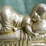 Vintage Brass Sleeping Child 5" x 3" x 2,5" Image 6
