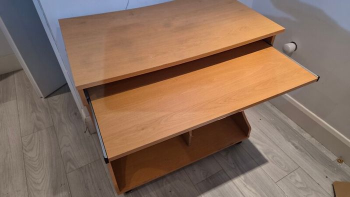 FREE Computer Desk with Pull-Out Keyboard Tray & Storage