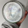 325 - Set of 3 Vintage Clear Glass Collectible Decorative L Rose and Co Bottles Image 7