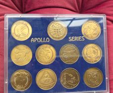 Nasa Apollo mission bronze medals