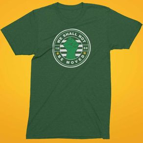 We Shall Not Be Moved Glasgow Celtic FC. T-Shirts (Small to 5XL)