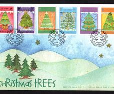 2006 Isle of Man Christmas Tree Commemorative Stamps First Day Cover (FDC)