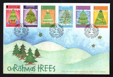 2006 Isle of Man Christmas Tree Commemorative Stamps First Day Cover (FDC)