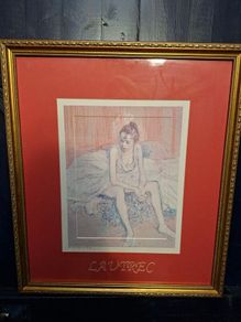 Framed Lautrec Print