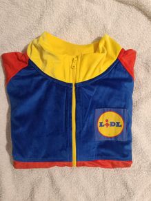 Lidl velour mens tracksuit top