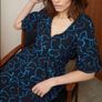Blue & black Gallery dress Image 2