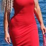 Red Bodycon dress, size 10 Image 5