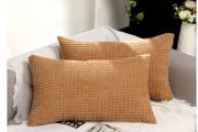 Brand New TAN. TOMI pillowcase 40x60, pillowcases corduroy plain set of 2,