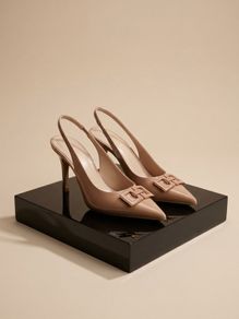 Women's Beige Heels - Size 38 (UK 5) - Brand New