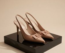 Women's Beige Heels - Size 38 (UK 5) - Brand New