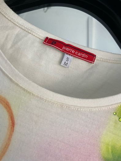 Pierre Cardin Vintage t-shirt top with floral design Size M Medium