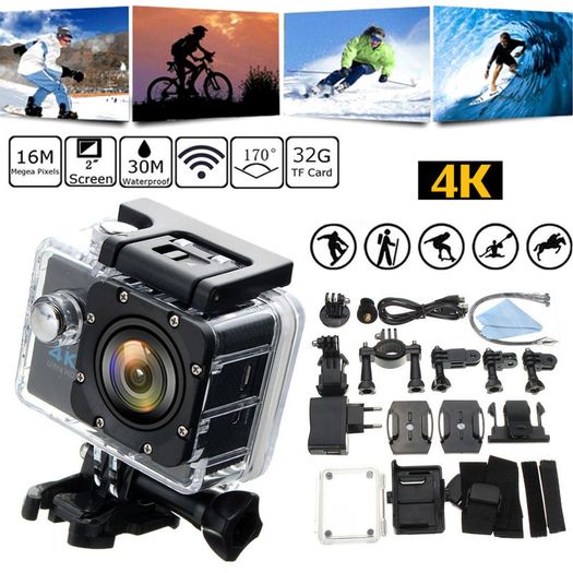 4K 1080P Universal Sports Action SJ9000 Car Helmet Bicycle Bike Motorbike Motorcycle Surfing Boating Cam Sports Go Action Waterproof Camera 12MP Full Pro HD