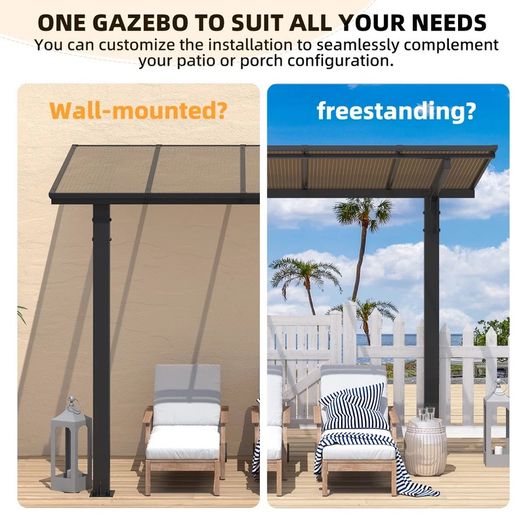 Brand new aluminium pergola. Unopened. Easy to assemble, two legged pergola.