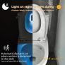 Motion Sensor Toilet Night Light, 16 Colors Home Toilet Light Bathroom Body Motion Sensor Toilet Bowl Lid Lamp, Adjustable Motion Activated Toilet Night Light for Any Toilet (1 Pack) Image 3