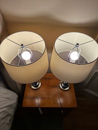 Large Bedside Lamps / Table Lamps Set of Two