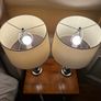 Table Lamps large size set of two stainless steel with led bulbs Image 4