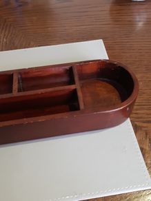 Desk tidy wooden