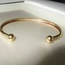 Hallmarked 9ct Gold Unisex Bangle Image 2