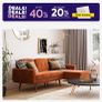 Gallway 3-Seater Corner Clic-Clac Sofa Bed Image 7