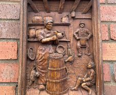 Antique Hand Carved /Turned Wall Hanging Pieces
