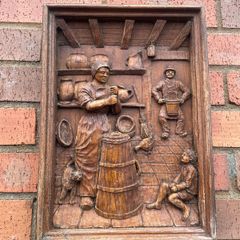 Antique Hand Carved /Turned Wall Hanging Pieces