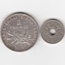 France 2 Coins (no 358) Image 2