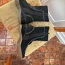 Black Suede Wedge Ankle Boots 37 Image 3