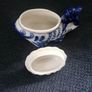 Gzhel Handmade Fish Candy Dish or Trinket Box Image 6