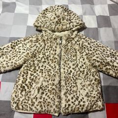 ZARA Reversible Leopard print Fur Jacket