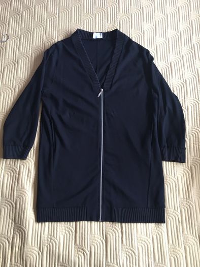 Savida Black Jersey Cardigan Size L