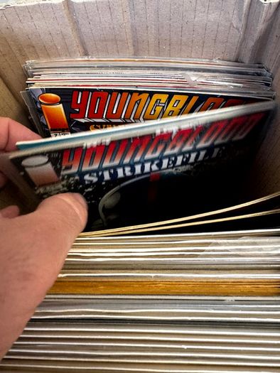Image Long Comic Box w 275 comics for Sale