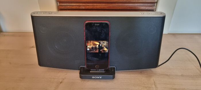 Sony RDP-X200iPN Personal Audio System Bluetooth Speaker with Power Supply
