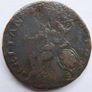 George Iii 1775 Non Royal Evasion Cuivre Demi-penny Image 4