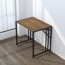83 cm Folding Small Desk, Writing Gaming Computer Camping Desk for Small Spaces, No Assembly Required Home Office Table, Espresso Image 7
