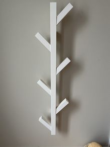 Ikea Tjusig White Coat Rack Hanger