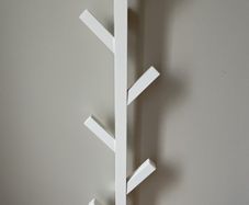 Ikea Tjusig White Coat Rack Hanger