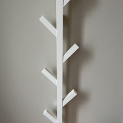 Ikea Tjusig White Coat Rack Hanger