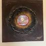 3 x Brown, Gold and Red paintings as new Image 5