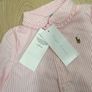 Ralph Lauren baby girls pink and white striped shirt Image 3