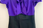 Purple/black dress