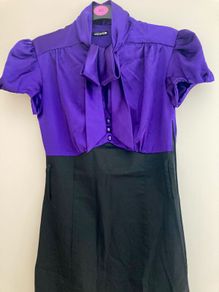 Purple/black dress