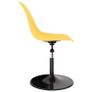 Swivel Dining Chairs 6 pcs Yellow PP Image 4