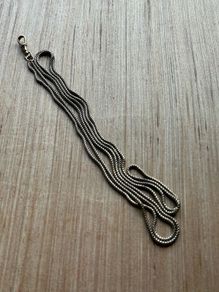 Antique longuard chain, muff chain necklace