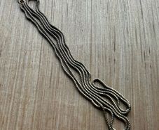 Antique longuard chain, muff chain necklace