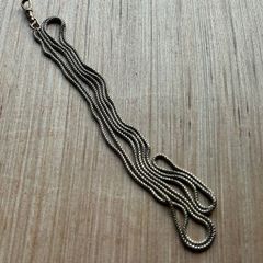 Antique longuard chain, muff chain necklace