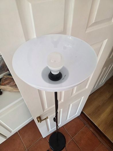 Floor lamp with energy saving bulb