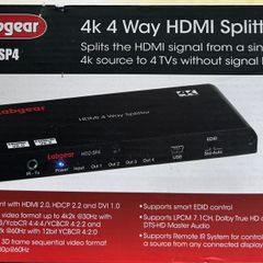 Labgear 4 Way HDMI Splitter