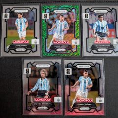 Monopoly Prizm Fifa World Cup 2026 Argentina Cards Aguero Green Wave Messi Maradona Batistuta Aguero