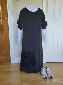 Humility dark grey dress