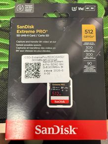 Sandisk Extreme pro 512gb v90 Sdxc
